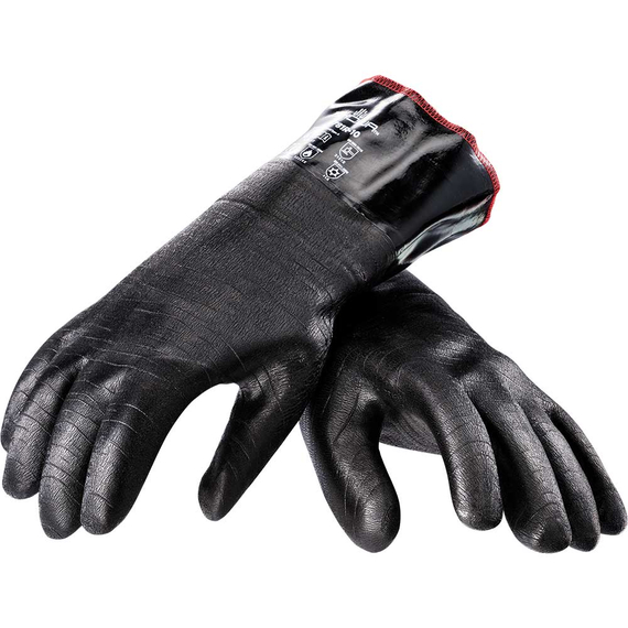 Neopren-Ofenhandschuhe, ölresistent, fünf Finger, hitzebeständig bis 300 °C Neopren-Ofenhandschuhe, ölresistent, fünf Finger, hitzebeständig bis 300 °C