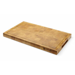 Hendi Servierbrett aus Eichenholz, Hirnholz, 325x265x(H)30mm