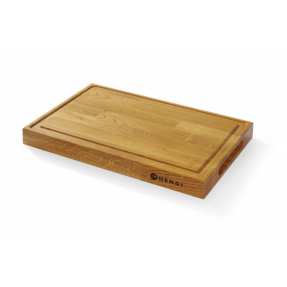 Hendi Servierbrett aus Eichenholz, 420x280x(H)40mm Hendi Servierbrett aus Eichenholz, 420x280x(H)40mm