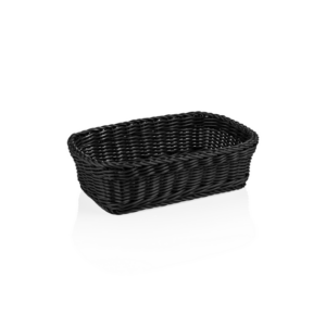 Weaver Pro Korb Tischkörbe, 31 x 21 x 9 cm, schwarz, Polypropylen