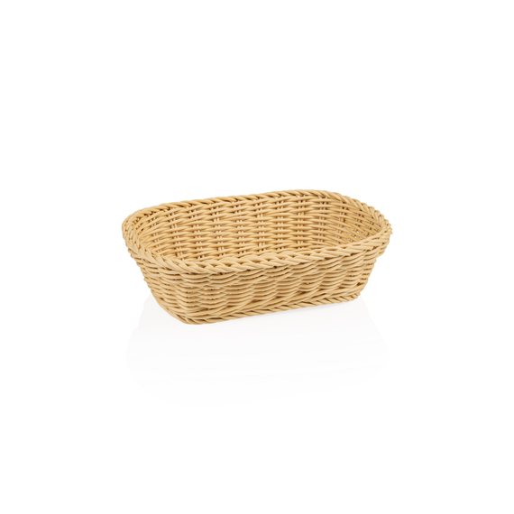 Weaver Pro Korb Tischkörbe, 26,5 x 19 x 7 cm, hellbeige, Polypropylen Weaver Pro Korb Tischkörbe, 26,5 x 19 x 7 cm, hellbeige, Polypropylen