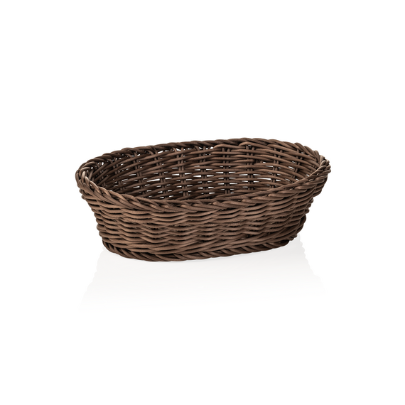 Weaver Pro Korb Tischkörbe, 25 x 19 x 6,5 cm, oval, braun, Polypropylen Weaver Pro Korb Tischkörbe, 25 x 19 x 6,5 cm, oval, braun, Polypropylen