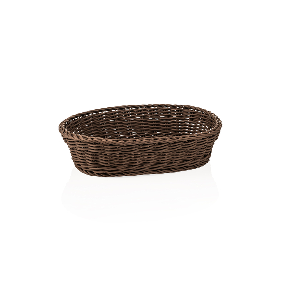 Weaver Pro Korb Tischkörbe, 32 x 23 x 7 cm, oval, braun, Polypropylen Weaver Pro Korb Tischkörbe, 32 x 23 x 7 cm, oval, braun, Polypropylen