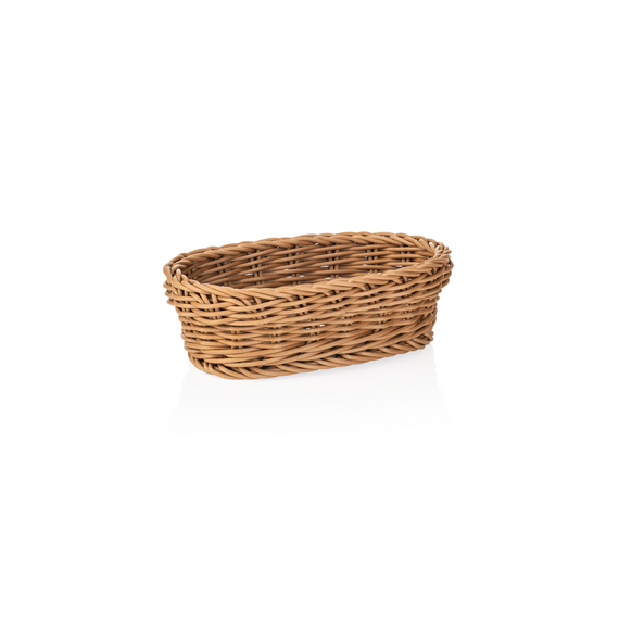 Weaver Pro Korb Tischkörbe, 19 x 12 x 6 cm, oval, beige, Polypropylen Weaver Pro Korb Tischkörbe, 19 x 12 x 6 cm, oval, beige, Polypropylen