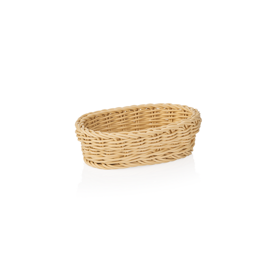 Weaver Pro Korb Tischkörbe, 19 x 12 x 6 cm, oval, hellbeige, Polypropylen Weaver Pro Korb Tischkörbe, 19 x 12 x 6 cm, oval, hellbeige, Polypropylen