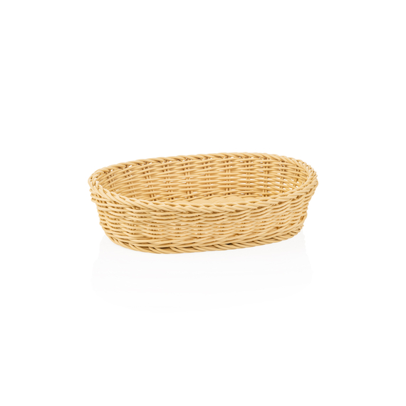 Weaver Pro Korb Tischkörbe, 32 x 23 x 7 cm, oval, hellbeige, Polypropylen Weaver Pro Korb Tischkörbe, 32 x 23 x 7 cm, oval, hellbeige, Polypropylen