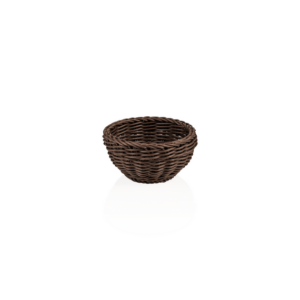 Weaver Pro Korb Tischkörbe, Ø 16 cm, Höhe 8 cm, braun, Polypropylen