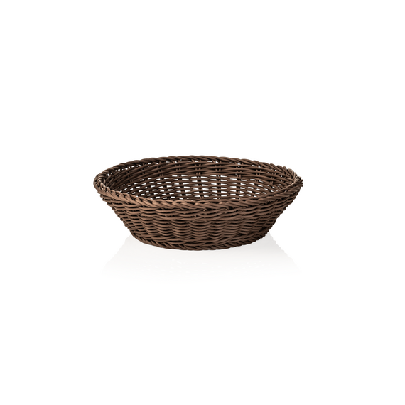 Weaver Pro Korb Tischkörbe, Ø 29 cm, Höhe 7 cm, braun, Polypropylen Weaver Pro Korb Tischkörbe, Ø 29 cm, Höhe 7 cm, braun, Polypropylen