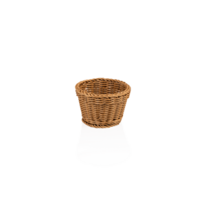Weaver Pro Korb Tischkörbe, Ø 13 cm, Höhe 10 cm, oval, beige, Polypropylen