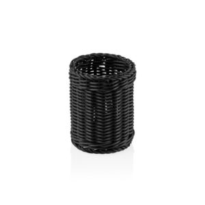 Weaver Pro Besteckkorb Systemkörbe, Ø 12 cm, Höhe 15 cm, schwarz, Polypropylen