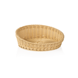 Weaver Pro Korb Systemkörbe, 37 x 31 x 12 cm, oval, hellbeige, Polypropylen