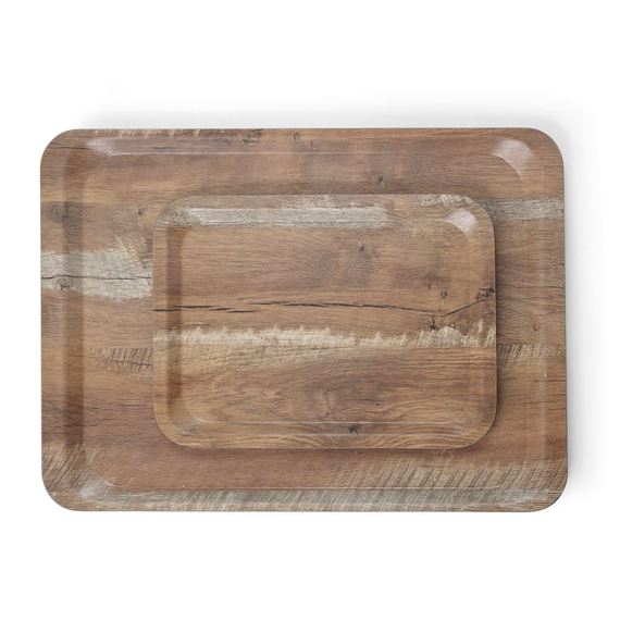 AmerBox Serviertablett aus Melamin mit Holzoptik , Holz, 240x340mm AmerBox Serviertablett aus Melamin mit Holzoptik , Holz, 240x340mm