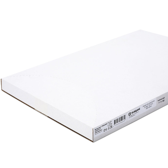 Beschichtetes Backpapier, Zuschnitte je 530x325 mm, 500 Stück, weiß Beschichtetes Backpapier, Zuschnitte je 530x325 mm, 500 Stück, weiß