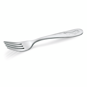 Was Germany Kindergabel Set MARIE, 14,5 cm, Motiv: Pinguin, Set á 12 Stück, Chromnickelstahl 18/10