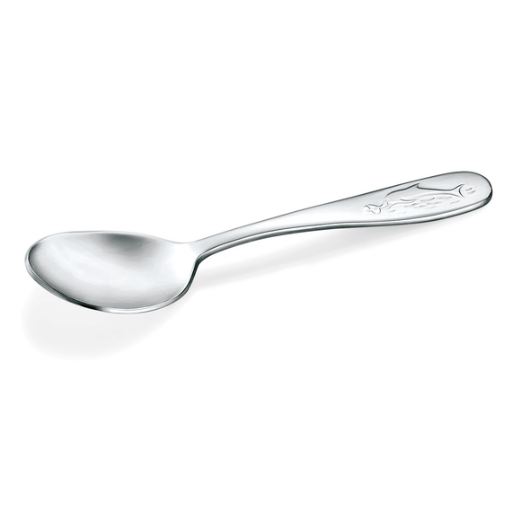 Was Germany Kinderlöffel Set MARIE, 14 cm, Motiv: Delphin, Set á 12 Stück, Chromnickelstahl 18/10 Was Germany Kinderlöffel Set MARIE, 14 cm, Motiv: Delphin, Set á 12 Stück, Chromnickelstahl 18/10