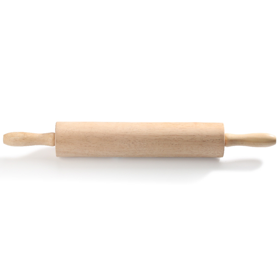Teigrolle aus Holz, Kugellager, L. 460 mm, D. 70 mm Teigrolle aus Holz, Kugellager, L. 460 mm, D. 70 mm