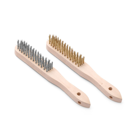 Hendi Drahtbürsten-Set aus Messing und Edelstahl - 2 Stk., 2 Stk., (L)290mm Hendi Drahtbürsten-Set aus Messing und Edelstahl - 2 Stk., 2 Stk., (L)290mm