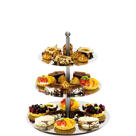 Spiegel-Etagere, 3-stufig, Höhe 48 cm Spiegel-Etagere, 3-stufig, Höhe 48 cm