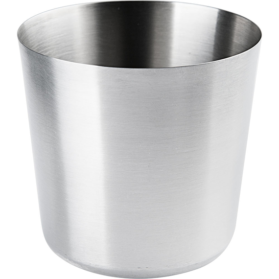 Servier-Becher Edelstahl Ø 88 mm, Höhe 85 mm, satiniert Servier-Becher Edelstahl Ø 88 mm, Höhe 85 mm, satiniert