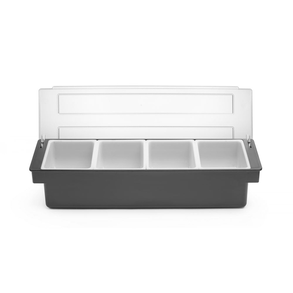 BarUp Zutatenbehälter – 4 Fächer, 480x150x(H)100mm BarUp Zutatenbehälter – 4 Fächer, 480x150x(H)100mm