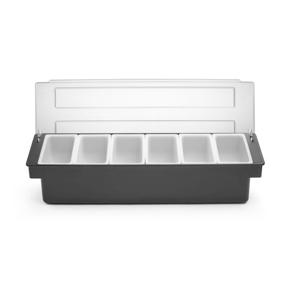 BarUp Zutatenbehälter – 6 Fächer, 480x150x(H)100mm BarUp Zutatenbehälter – 6 Fächer, 480x150x(H)100mm