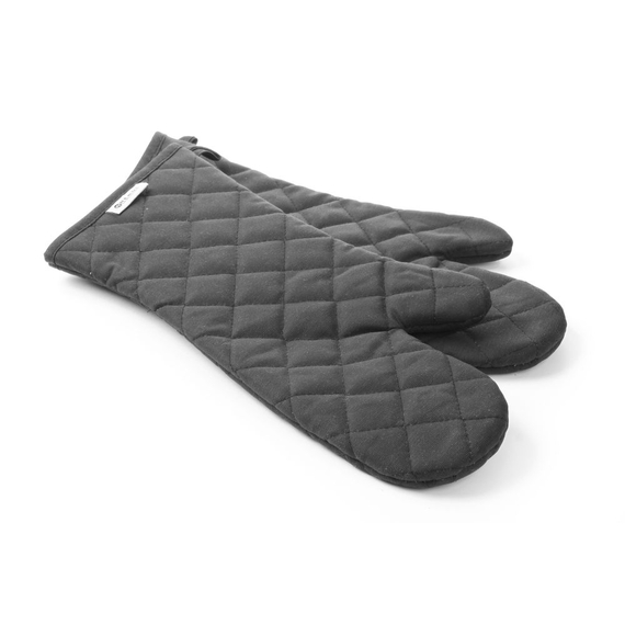 Hendi Ofenhandschuhe – 2 Stück, Baumwolle mit feuerfester Beschichtung, Schwarz, 2 Stk., (L)380mm Hendi Ofenhandschuhe – 2 Stück, Baumwolle mit feuerfester Beschichtung, Schwarz, 2 Stk., (L)380mm