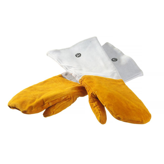 Hendi Leder-Grillhandschuhe hitzebeständig – 2 Stück, 2 Stk., (L)460mm 2 Hendi Leder-Grillhandschuhe hitzebeständig – 2 Stück, 2 Stk., (L)460mm