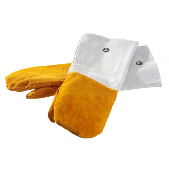 Hendi Leder-Grillhandschuhe hitzebeständig – 2 Stück, 2 Stk., (L)460mm 3 Hendi Leder-Grillhandschuhe hitzebeständig – 2 Stück, 2 Stk., (L)460mm