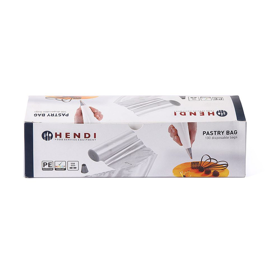Hendi Spritzbeutel, transparent, 100 Stk., 445x220mm 1 Hendi Spritzbeutel, transparent, 100 Stk., 445x220mm