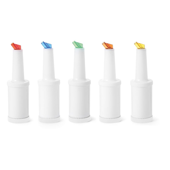 BarUp Dosier- und Aufbewahrungsflasche, 0,8L, Weiß, ⌀90x(H)300mm 3 BarUp Dosier- und Aufbewahrungsflasche, 0,8L, Weiß, ⌀90x(H)300mm