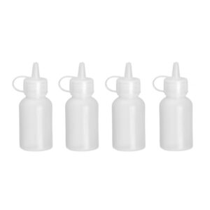 Hendi Mini-Spenderflaschen – 4er-Set, 0,03L, Transparent, ⌀30x(H)85mm