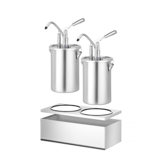 Hendi Saucenspender, Edelstahl, Zweier-Set, 9L, 400x200x(H)440mm 2 Hendi Saucenspender, Edelstahl, Zweier-Set, 9L, 400x200x(H)440mm