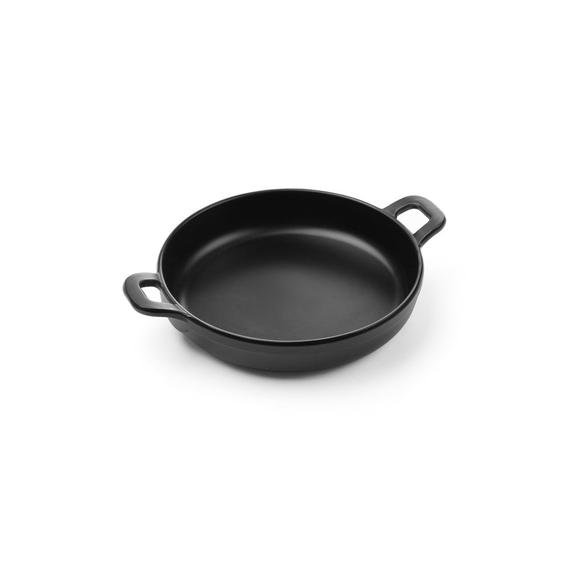Hendi Miniatur-Pfanne aus Melamin, rund, Schwarz, 189x147x(H)37mm Hendi Miniatur-Pfanne aus Melamin, rund, Schwarz, 189x147x(H)37mm