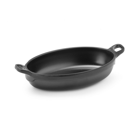 Fine Dine Miniatur-Pfanne, oval, Schwarz, 155x80x(H)37mm 2 Fine Dine Miniatur-Pfanne, oval, Schwarz, 155x80x(H)37mm