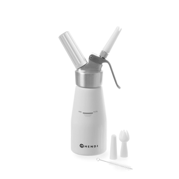 Hendi Sahnespender, Kitchen Line, 0,25L, ⌀80x(H)200mm Hendi Sahnespender, Kitchen Line, 0,25L, ⌀80x(H)200mm