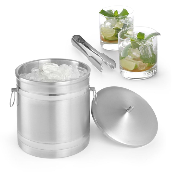 BarUp Eiskübel doppelwandig, 5L, Silber, ⌀200x(H)230mm 3 BarUp Eiskübel doppelwandig, 5L, Silber, ⌀200x(H)230mm