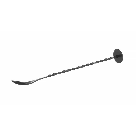 BarUp Barlöffel mit Stößel, Schwarz, 280x35mm 1 BarUp Barlöffel mit Stößel, Schwarz, 280x35mm
