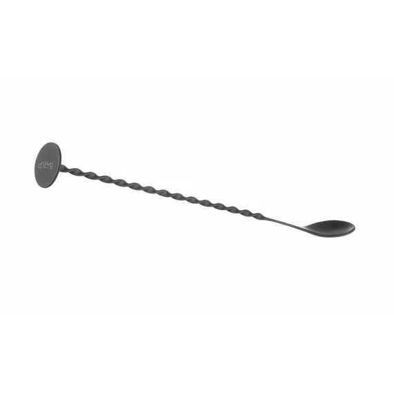 BarUp Barlöffel mit Stößel, Schwarz, 280x35mm 2 BarUp Barlöffel mit Stößel, Schwarz, 280x35mm