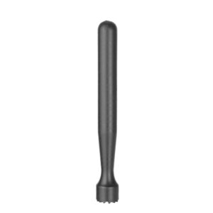BarUp Cocktail-Stößel, sternförmig gezahnt, Schwarz, ⌀34x207mm