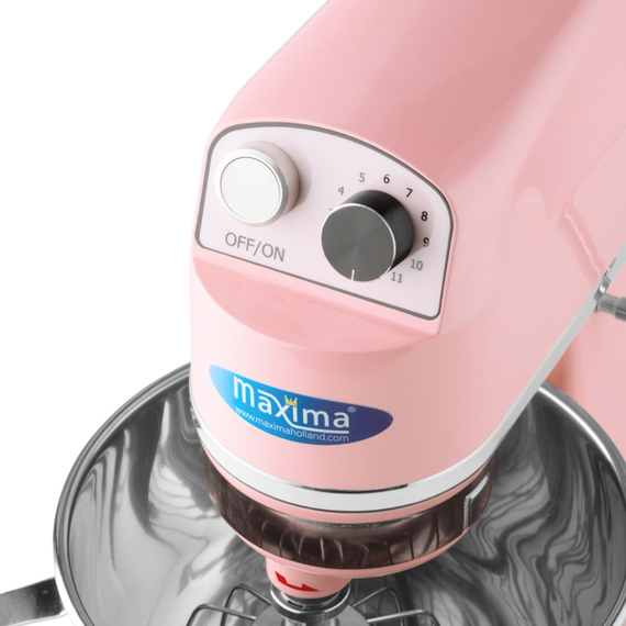 Maxima Gastro Planetenmischer - 7 l - Bis zu 2 kg Teig - Pink 5 Maxima Gastro Planetenmischer - 7 l - Bis zu 2 kg Teig - Pink