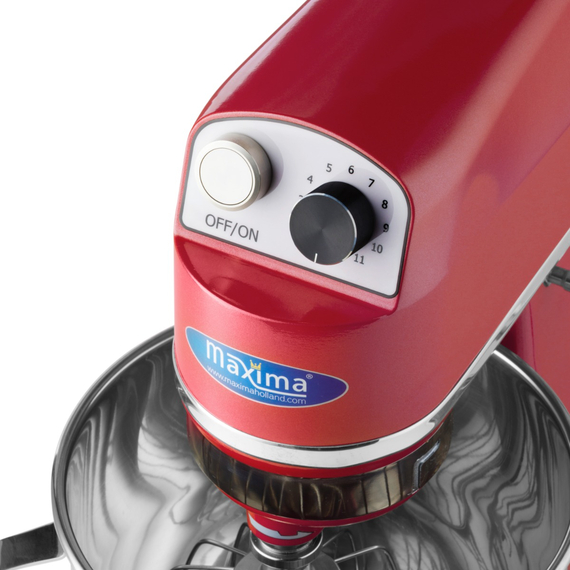 Maxima Gastro Planetenmischer - 7 l - Bis zu 2 kg Teig - Raspberryrot 4 Maxima Gastro Planetenmischer - 7 l - Bis zu 2 kg Teig - Raspberryrot