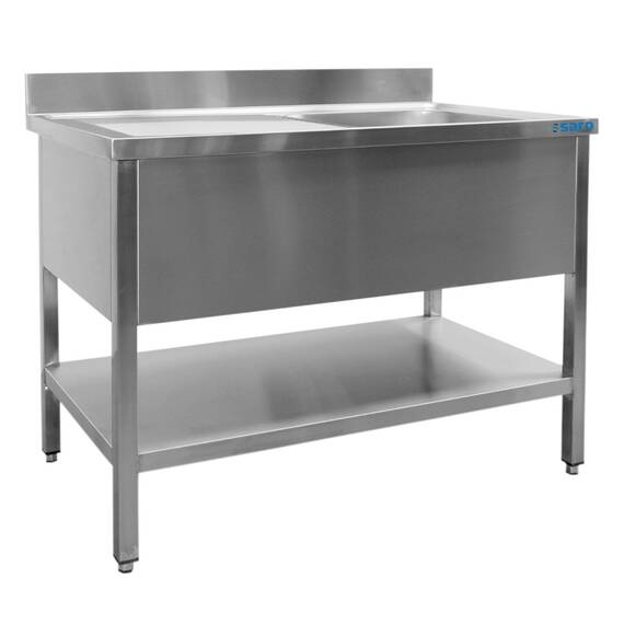 SARO Spültisch 1 Becken, rechts - B 2000 x T 600 SARO Spültisch 1 Becken, rechts - B 2000 x T 600
