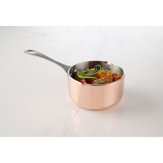 Hendi Miniatur-Kasserolle mit Ausgießer, 0,16L, ⌀75x(H)40mm 3 Hendi Miniatur-Kasserolle mit Ausgießer, 0,16L, ⌀75x(H)40mm