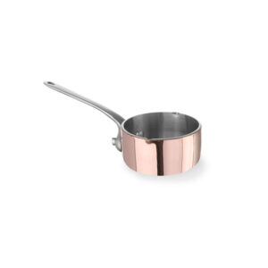 Hendi Miniatur-Kasserolle mit Ausgießer, 0,26L, ⌀85x(H)50mm