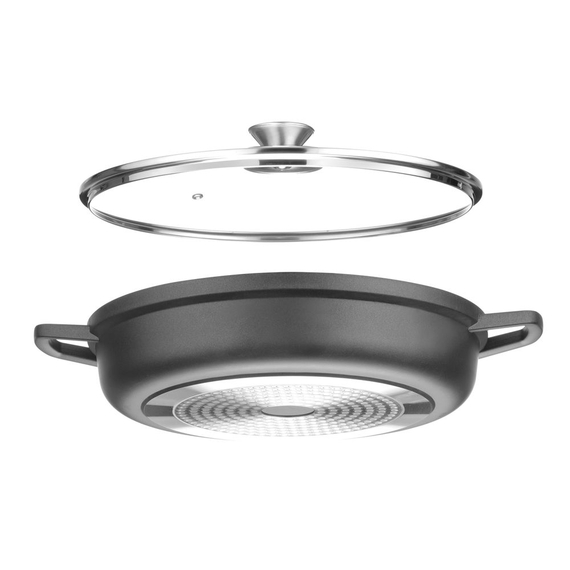 Hendi Kasserolle mit Antihaft-Beschichtung, 4,3L, Schwarz, 425x332x(H)70mm 2 Hendi Kasserolle mit Antihaft-Beschichtung, 4,3L, Schwarz, 425x332x(H)70mm