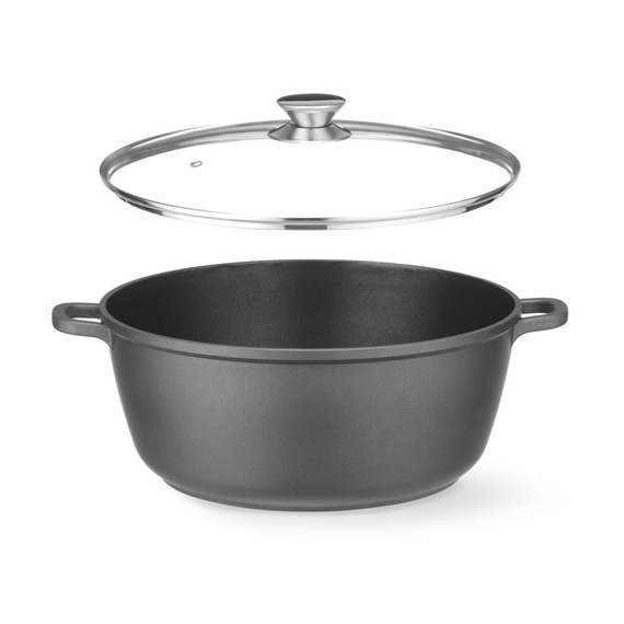 Hendi Kasserolle mit Antihaft-Beschichtung, 7L, Schwarz, 367x290x(H)122mm 1 Hendi Kasserolle mit Antihaft-Beschichtung, 7L, Schwarz, 367x290x(H)122mm