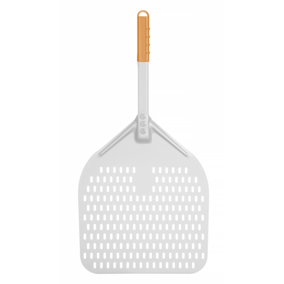 Hendi Pizzaschaufel mit kurzem Griff, quadratisch, perforiert, 350x710mm Hendi Pizzaschaufel mit kurzem Griff, quadratisch, perforiert, 350x710mm