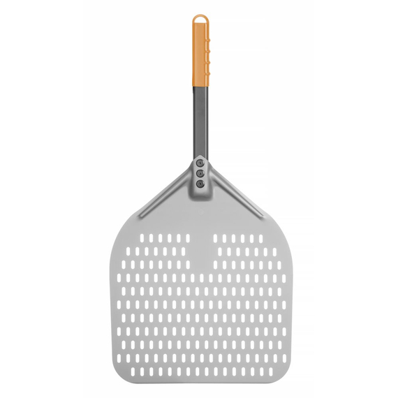 Hendi Pizzaschaufel - eckig, gelocht, kurzer Griff, 350x710mm Hendi Pizzaschaufel - eckig, gelocht, kurzer Griff, 350x710mm