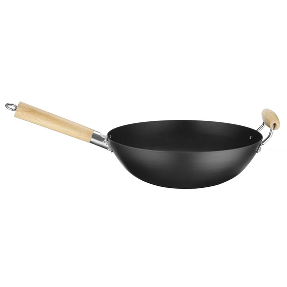 Hendi Wok mit Holzgriff, ⌀324x565mm 1 Hendi Wok mit Holzgriff, ⌀324x565mm