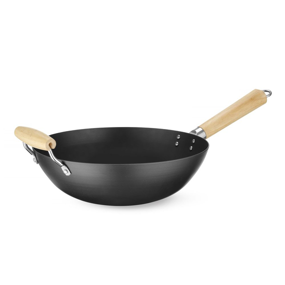 Hendi Wok mit Holzgriff, ⌀324x565mm Hendi Wok mit Holzgriff, ⌀324x565mm